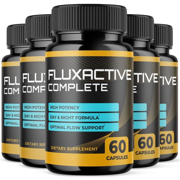 Fluxactive Complete Advanced Formula Pills All Natural Vitamin Supplement Flux Active 300 Capsules