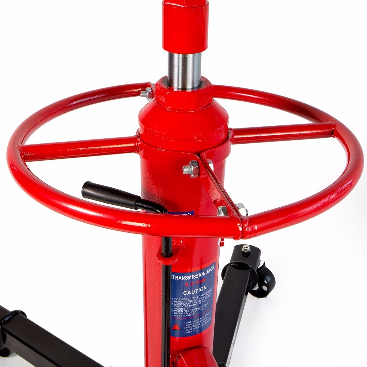 Stark USA 1/2 Ton Transmission Jack, 33"-70" High Lift, Hydraulic Telescoping Transmission Jack, 2-Stage Transmission Stand W/ Foot Pedal, 360° Swivel Wheel, Garage/Shop Lift Hoist  1,100LB Capacity