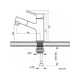 thumbnail image 4 of Grifo de baño con tres modos de rociado, diseño de manija única que ofrece un control de agua versátil, grifo de primera calidad hecho de latón de alta calidad con un acabado negro mate, 4 of 5