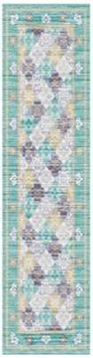 Tapis de couloir floral Home Decor Inc – 61 x 152 cm, vert, idéal pour les couloirs, les entrées et les cuisines