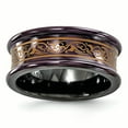 thumbnail image 1 of Edward Mirell Black Ti Concave Anodized Copper Color 8mm Band Size 6, 1 of 4