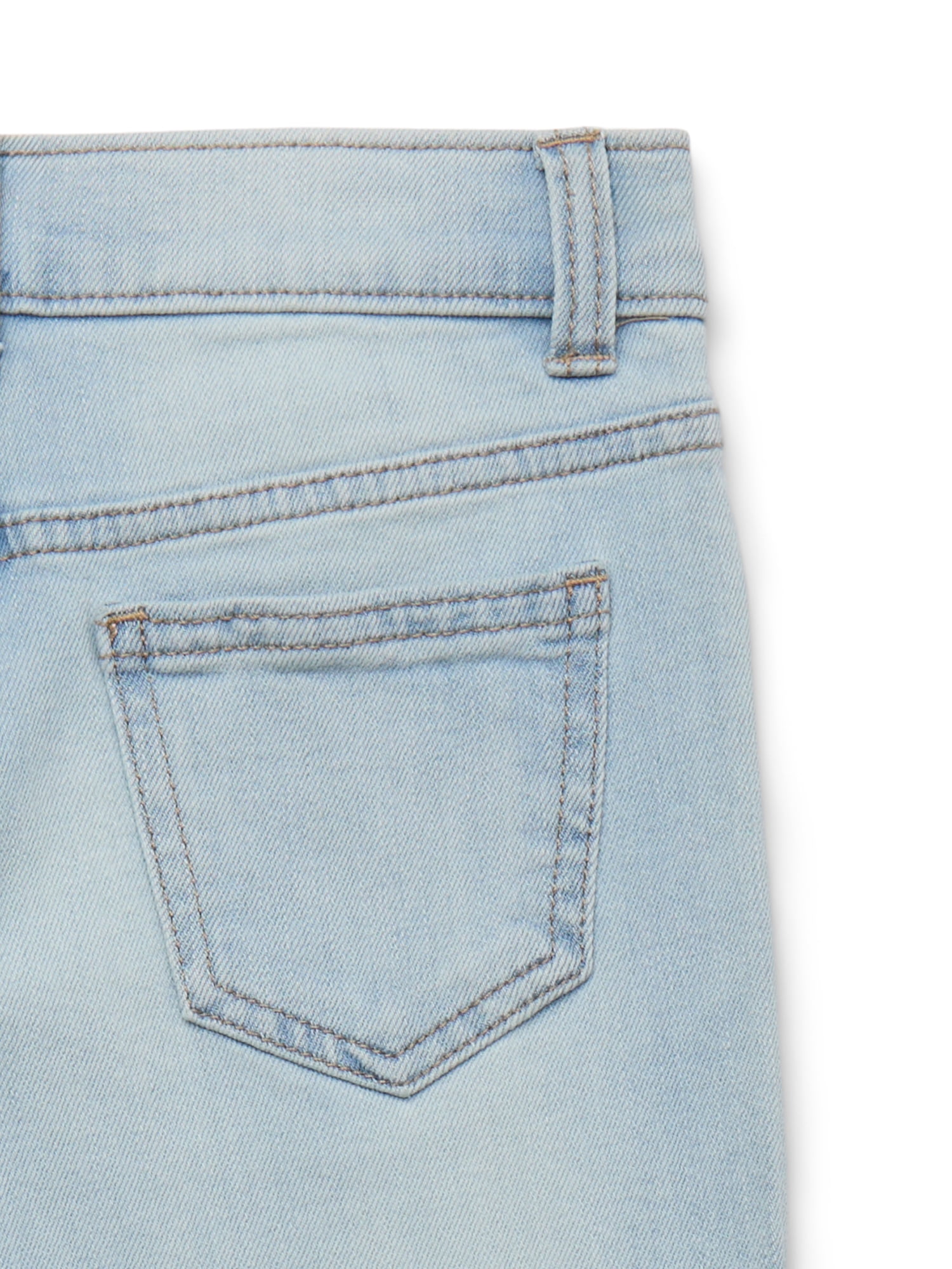 Wonder Nation Boy's Relaxed Straight Stretch Denim Jeans, Sizes 4-16, 6-10 Slim & Husky