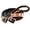 Black-Tan, variant on 1" X 8Ft Hilason Braided Poly Barrel Horse Racing Reins Flat Grip Knots
