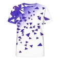 thumbnail image 4 of Styesk T-Shirts pour Homme Hommes Mode Décontractée Imprimé Sport Manches Courtes Col Rond Chemisiers Chemises, 4 of 4