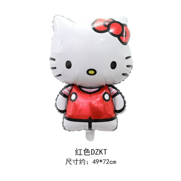 Globo de Hello Kitty de Anime Kawaii, decoración de fiesta de feliz cumpleaños para niños, regalos para niños
