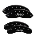 thumbnail image 3 of MGP 4 Caliper Covers Engraved Front & Rear JEEP Black finish silver ch Fits select: 2015-2017 JEEP WRANGLER UNLIMITED SPORT, 2012 JEEP LIBERTY SPORT, 3 of 6