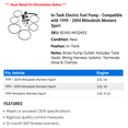 thumbnail image 2 of In-Tank Electric Fuel Pump - Compatible with 1999 - 2004 Mitsubishi Montero Sport 2000 2001 2002 2003, 2 of 2