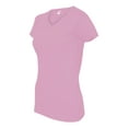 thumbnail image 2 of LAT Women's V-Neck Fine Jersey Tee Size up to 3XL, 2 of 5