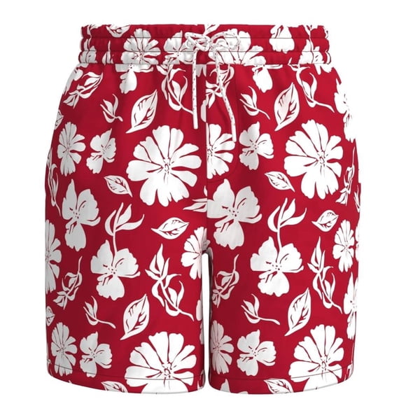 Traje de Baño OP Para Hombre Estampado Flores Vino Talla EG