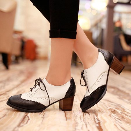

Tdoqot 2022 Boots for Women- Christmas Gifts Chunky Heel Casual High-Heels Women s Ankle Boots Black 35