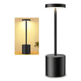 thumbnail image 1 of Lámpara De Escritorio Inalámbrica Recargable - Portátil 1200 Mah, Pequeña, Atenuación Continua, Led Para Interiores Y Exteriores, Negro, 1 of 8