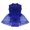 A Blue, variant on Aislor Kids Girls Mock Neck Sleeveless Sequins Keyhole Back Roller Ice Figure Skating Dance Dress