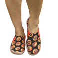 thumbnail image 7 of Womens Halloween Print Slip On Canvas Shoes Round Toe Flat Low Top Holiday Casual Walking Loafers Orange 37, 7 of 7