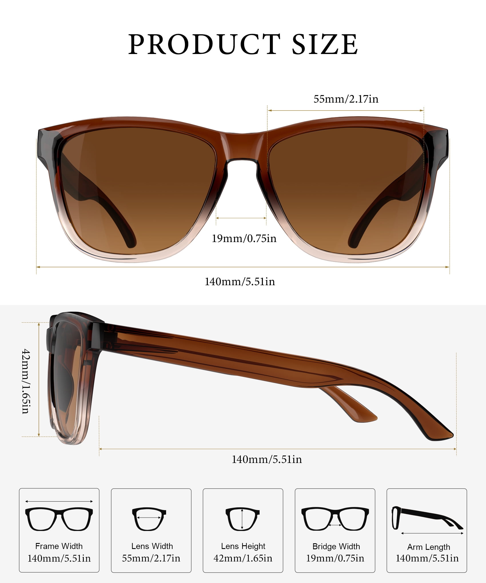 KALIYADI Womens-Sunglasses Polarized Sunglasses-Womens Trendy: Retro Sun Glasses with UV Protection for Travel Driving