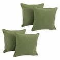 thumbnail image 2 of 18-inch Double-corded Solid Twill Square Throw Pillows with Inserts (Set of 4) 9810-CD-S4-TW-SG, 2 of 2