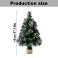 thumbnail image 3 of Mini Christmas Tree With Light Decoration And Gift Mini Christmas Tree Ornaments Table Top Christmas Tree With Lights And Wooden Base For Christmas Decorations, 3 of 9