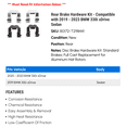 thumbnail image 2 of Rear Brake Hardware Kit - Compatible with 2019 - 2023 BMW 330i xDrive Sedan - Dynamic Friction, 2 of 2