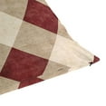 thumbnail image 7 of Throw Pillow Covers Soft Comfortable Pillow Case Decorative Pillowcase 18" x 18" Red and Beige Checkered, 7 of 7