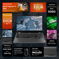 thumbnail image 2 of Laptop Gamer LENOVO LOQ GeForce RTX 5060 8GB Ryzen 7 250 32GB DDR5 SSD 512GB Pantalla 15.6" IPS FHD 144Hz Teclado Ingles Mouse, 2 of 5
