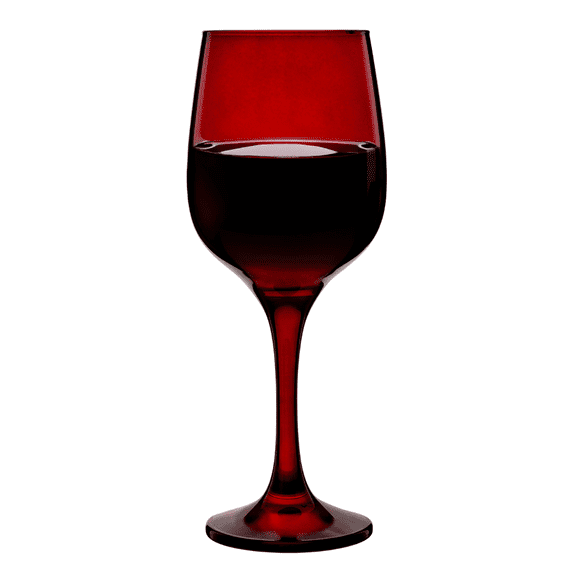 Set 6 Copas vidrio Cristal para Vino Tinto Lav Fame 480ML Color Rojo