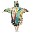 thumbnail image 2 of BZSMCE Wearable Blanket Hoodie Fashion Beach Vibes Home Wear, 2 of 7