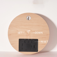 thumbnail image 4 of (Color madera maciza) Reloj de pared creativo LED para sala de estar, hogar, dormitorio, reloj silencioso, reloj de pared de moda de estilo nórdico s201, 4 of 5