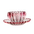 thumbnail image 2 of GUOOL Breakfast Bowl, Flower Pattern Lotus Flower Shaped Lace Decorative Lotus Bowl, pink, 2 of 9