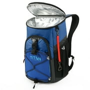 Titan by Arctic Zone 24 Can Backpack Cooler, 16 Quart, Ocean Blue