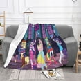 thumbnail image 2 of My Lit-Tle Pony Fleece Blanket Super Soft Cozy Throw Blanket Fuzzy Comfy Flannel Blanket Warm Plush Blankets And Throws For Couch, Sofa, Bed 60"X50", 2 of 7