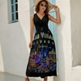 thumbnail image 5 of Las Vegas Sleeveless Dress Dresses Women Summer Evening Dresses Ladies Bohemia Long Dresses, 5 of 9