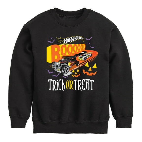 Hot Wheels - Halloween - Trick Or Treat - Toddler & Youth Crewneck Fleece Sweatshirt