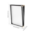 thumbnail image 2 of Zehuanyu Clear Transparent Restaurant Menu Cover Holder, Replaceable Menu Folder for Organizing and Protecting Your Menus, 2 of 8