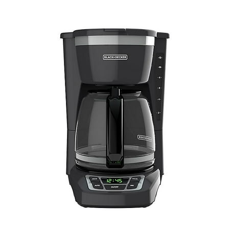 Black + Decker 12-Cup* Programmable Coffee Maker in Grey