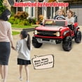 thumbnail image 2 of 24V 2 Seater Ride on Electric Car for Kid, Licensed Ford Bronco Ride on Toy for Big Kid, Toddler Truck Car with FM Radio, Bluetooth LED Light, Gift for Boys Girls 3-8 Years, Red, 2 of 8
