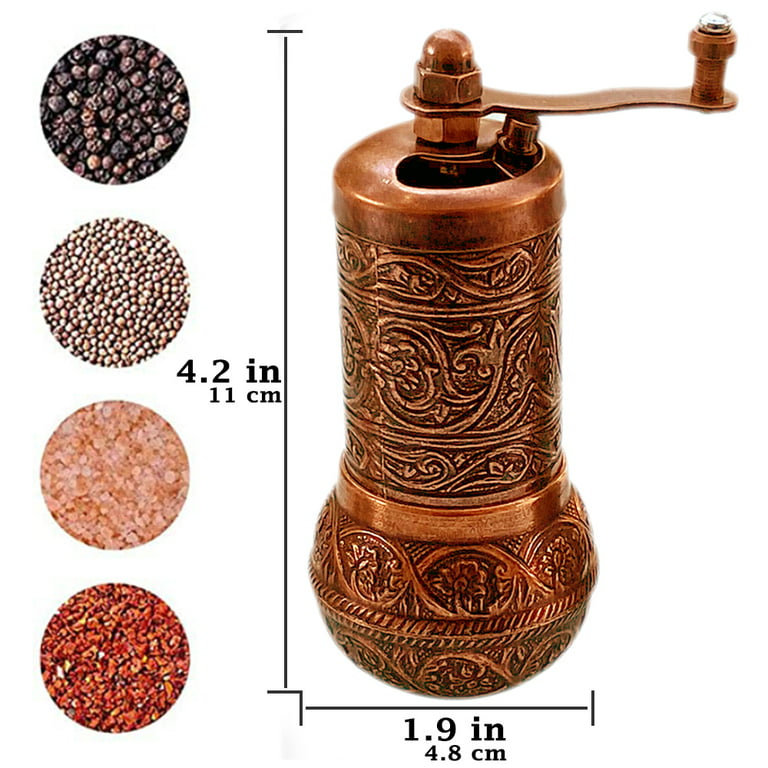 Coffe Grinder, Pepper Grinder, Spice Grinder, Pepper Mill, Turkish Grinder  (4.2 Antique Copper 3 Color) , Fast Delivery - AliExpress