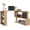 Maple, variant on Black L-Shaped Desk 360° Rotating Home Office Corner Computer Desk with Storage
