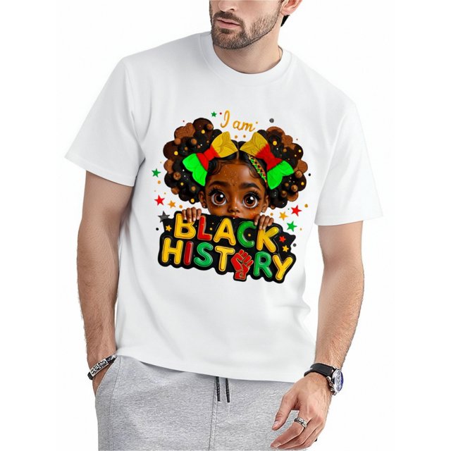 I Am Black History Girl Kids Black History American African T-Shirt