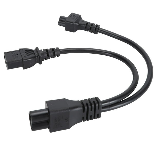 Cable De Alimentación IEC 320 C6 Macho A C13 C5 Hembra, Enchufe De Alimentación Divisor En Y 1 En 2 Salidas Aislante Impermeable Resistente Al Calor Para Portátiles, Altavoces Y