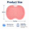 thumbnail image 4 of Upgraded Silicone Massage Bath Mat, 2026 Upgrade Shower Foot Scrubber Mat with Strong Suction Cups for Exfoliating Body Wash on Feet, Back & Multiple Areas, 4 of 7