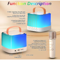 thumbnail image 3 of Máquina De Karaoke Portátil, Bluetooth Con 2 Micrófonos, 3 of 4