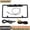 Black, variant on US Size Universal Metal License Plate Frame AHD Backup Camera, 170° Wide Angle Night Vision Waterproof Rear View Car Safety Camera