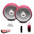 thumbnail image 2 of SCC–6” Poly Wheel–Replacement for Cheney Vertical Platform Lift Roller –Set of 2, 2 of 2
