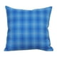 thumbnail image 2 of Funda de almohada de lino a cuadros | Funda de cojín de nylon spandex tejido grueso | Protector decorativo para cojines de sofá en sala de estar | 45x45 cm | 1 unidad | Opciones en amarillo, azul, 2 of 6