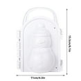 thumbnail image 2 of Loespoir Snowman Snow Modeling DIY Outdoor Snow Play, Children Snow Play Toys, Ice Cream Pattern Snowman, Winter Activity, Kids Gift, Family Fun(D), 2 of 9