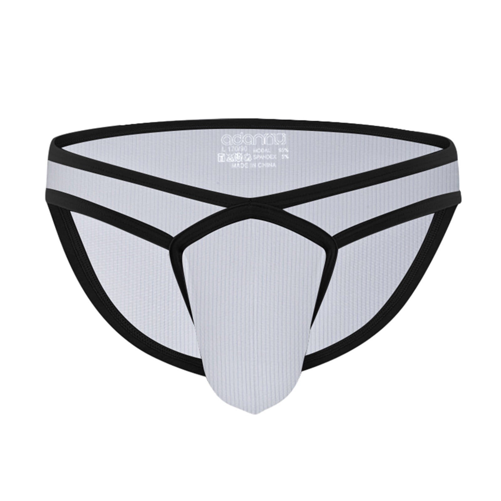 MRULIC mens underwear Low Waist Big Bag U Briefs Breathable Dry Shorts