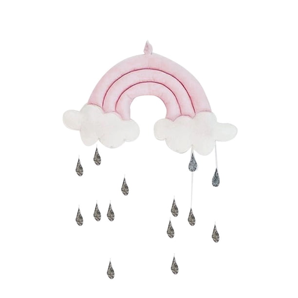 Recién nacido Nube Arco Iris Gota de agua Juguetes de pared Cama de bebé Tienda Colgante Cuna Colgante Adorno de habitación de juguete Accesorios para fotos infantiles Inevent MY0980-01