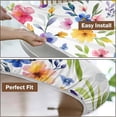 thumbnail image 6 of Spring Summer Floral Round Fitted Tablecloth with Elastic Watercolor Flower Outdoor Circle Table Cloth for 40-44" Tables Colorful Stretch Waterproof Washable Table Cover for Picnic Dining Party Decor, 6 of 8