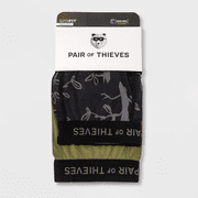 Pair of Thieves Men's Super Fit Boxer Briefs 2pk - (Dark Green, Medium)