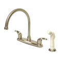 thumbnail image 1 of 8 Inch Center Kitchen Faucet With Side Sprayer - Satin Nickel, 1 of 1