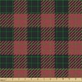 thumbnail image 2 of Ambesonne Buffalo Plaid Fabric by the Yard Upholstery, Red Black Squares Art, 10 Yards, Maroon Charcoal Grey, 2 of 5